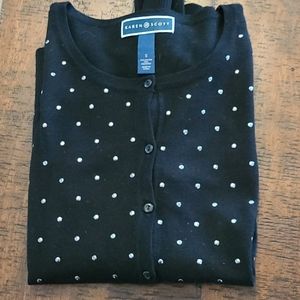 Karen Scott studded cardigan. S. NWOT